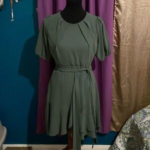 B Darlin Puff-Sleeve Dress